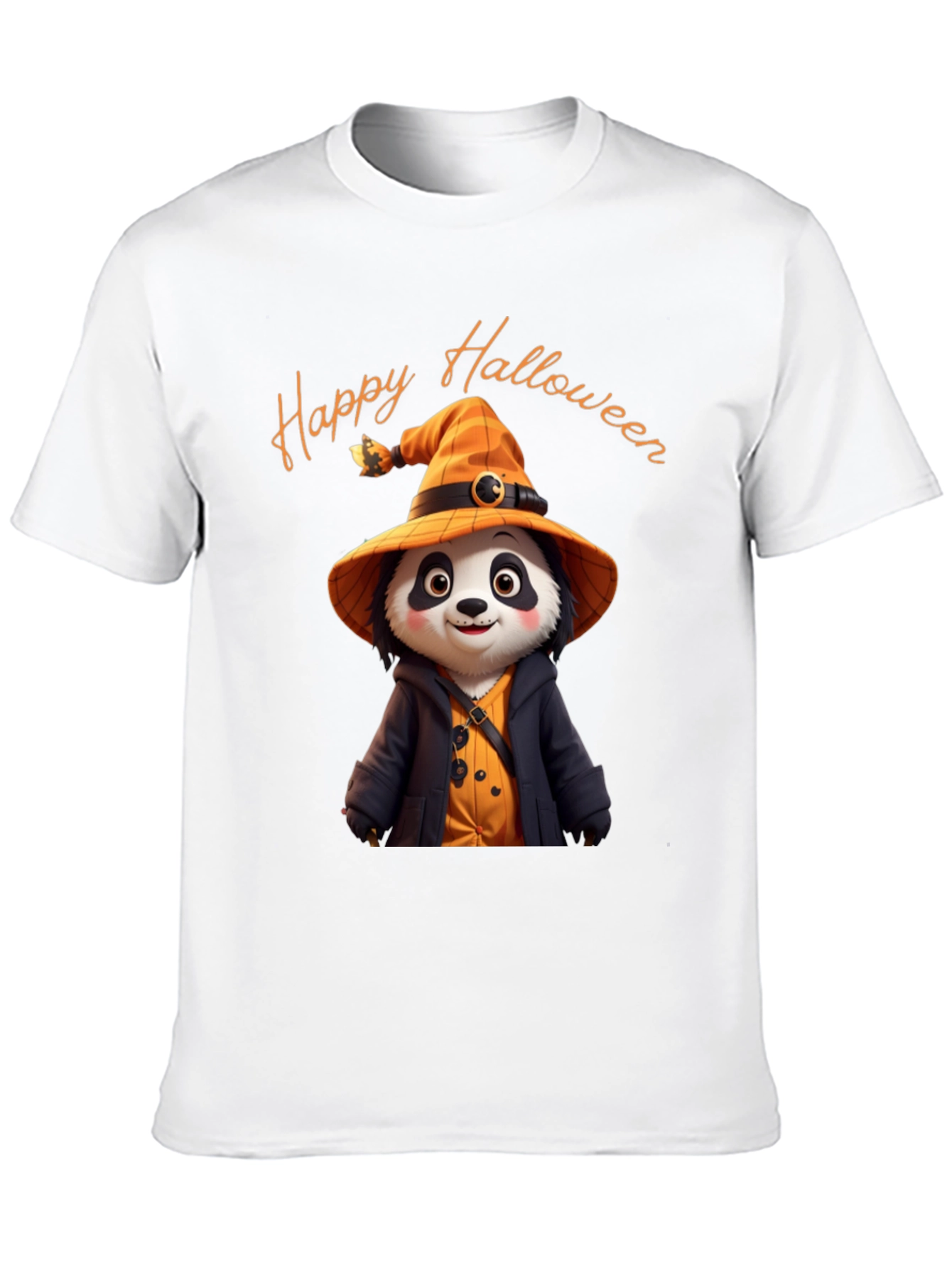Happy Halloween Panda Witch T-Shirt