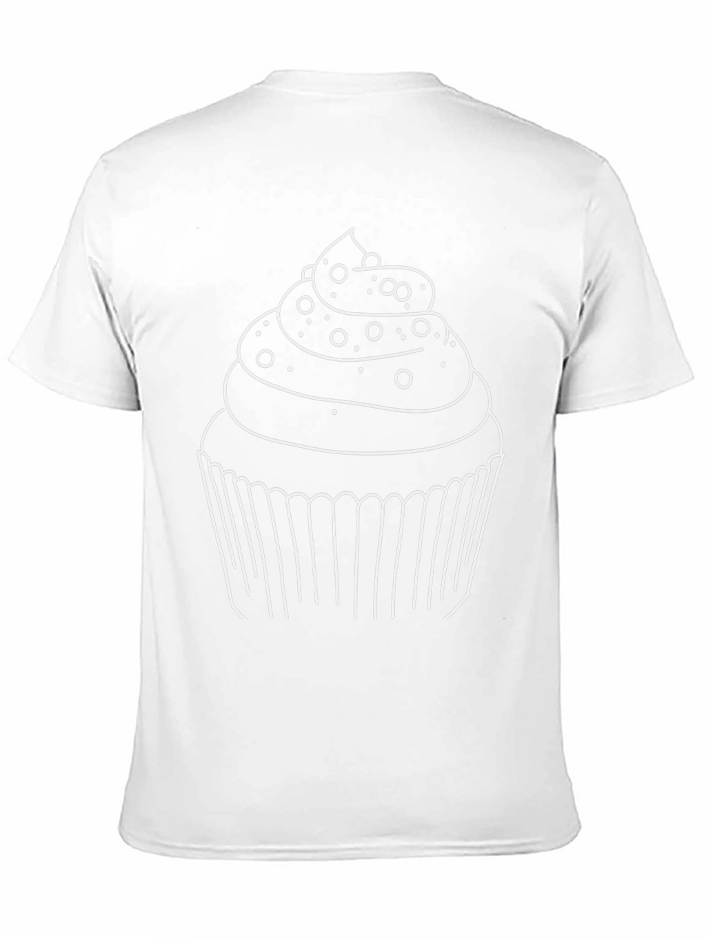 Cupcake Graphic T-Shirt - Black Casual Style