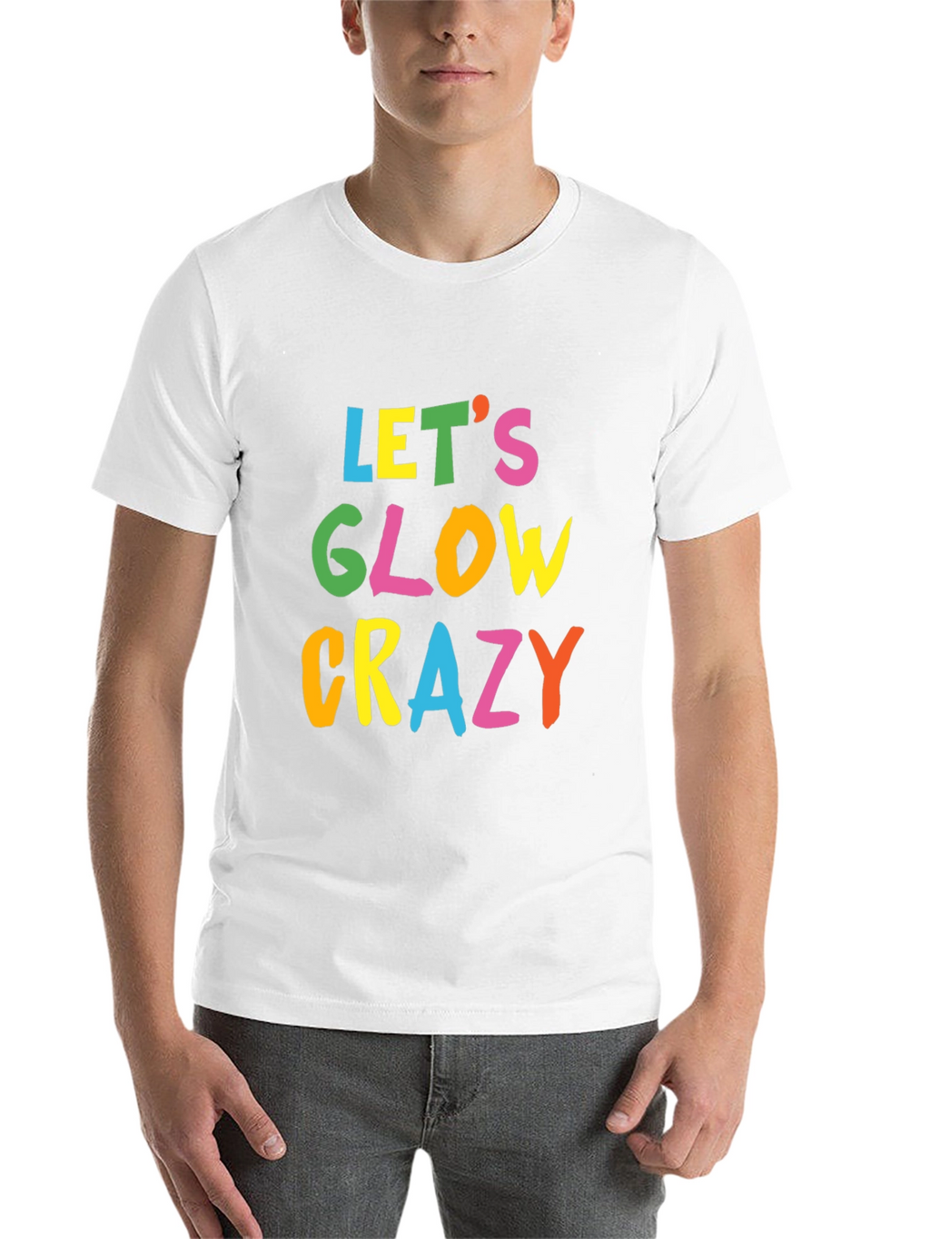 Lets Glow Crazy Black T-Shirt