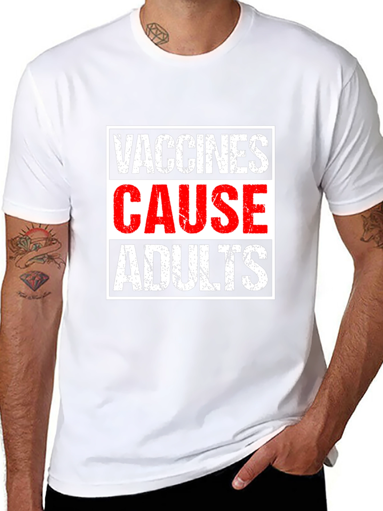 Vaccines Cause Adults T-Shirt - Humorous Graphic Tee