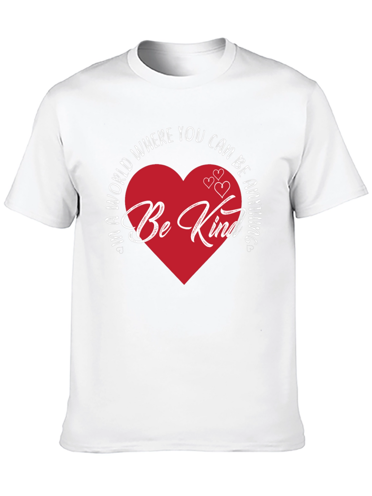Be Kind Heart Graphic Tee - Black