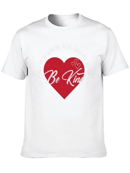 Be Kind Heart Graphic Tee - Black
