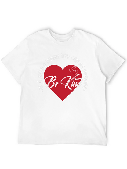 Be Kind Heart Graphic Tee - Black