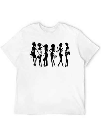 Silhouette Fashionista Black T-Shirt