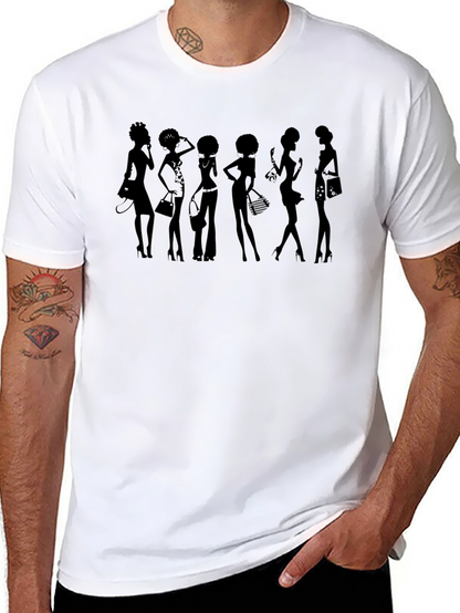 Silhouette Fashionista Black T-Shirt