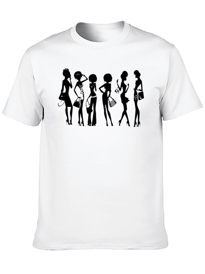 Silhouette Fashionista Black T-Shirt