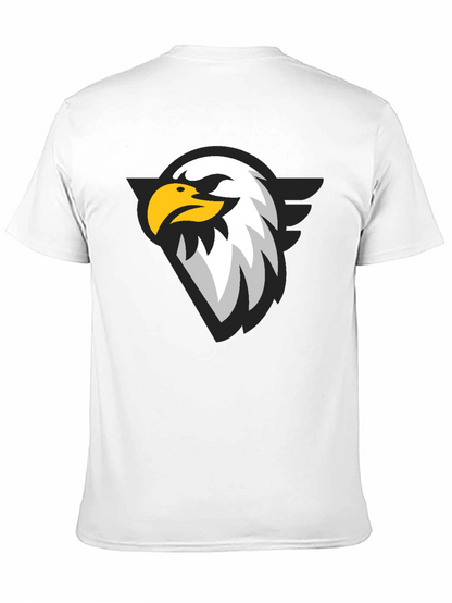 Black T-Shirt with Eagle Graphic Print