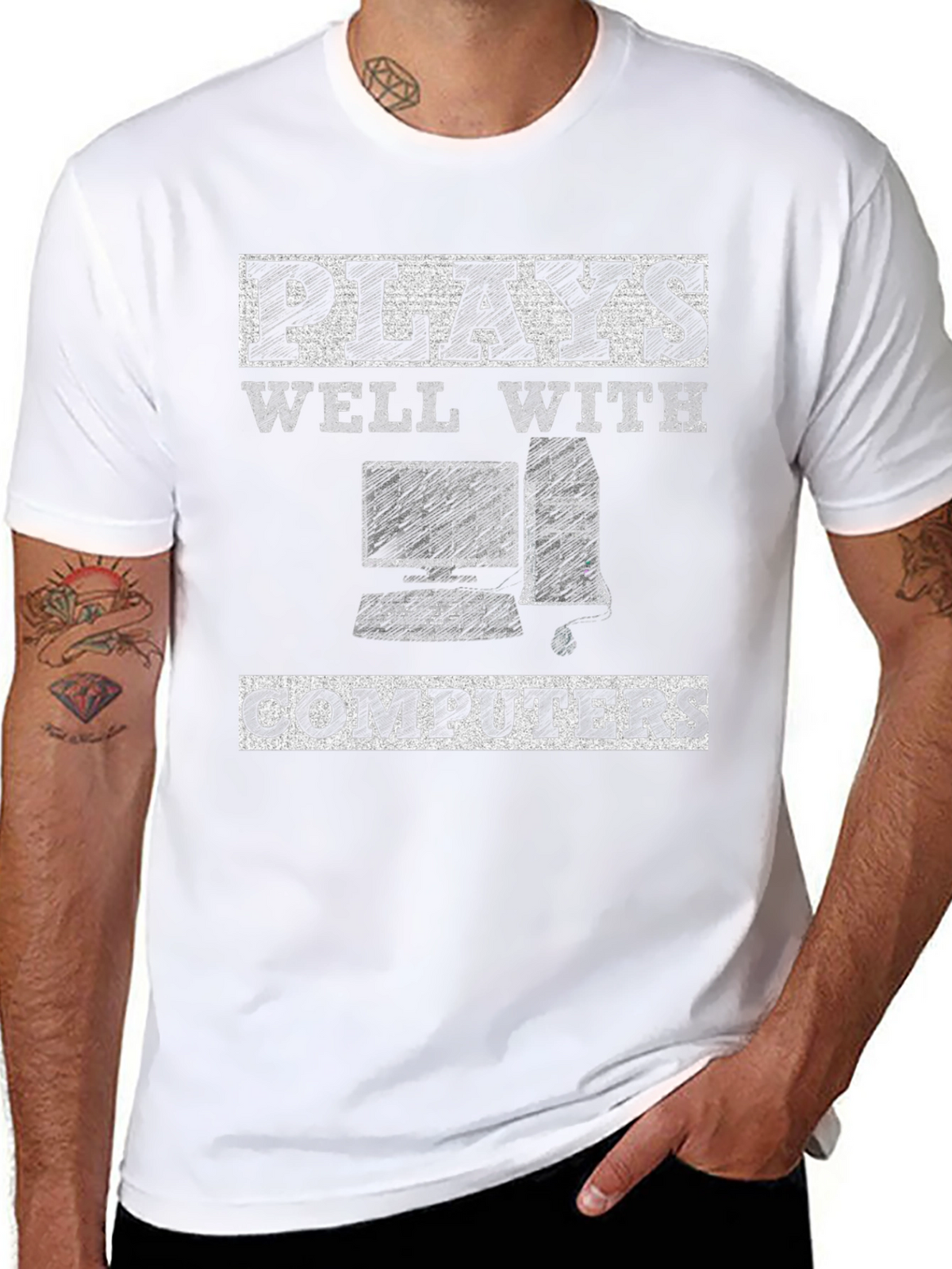 Plays Well With Computers Graphic Tee