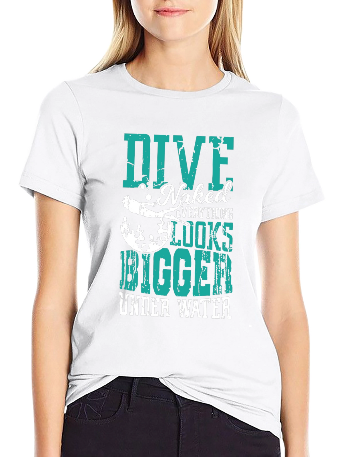 Dive Naked Everything Looks Bigger T-Shirt