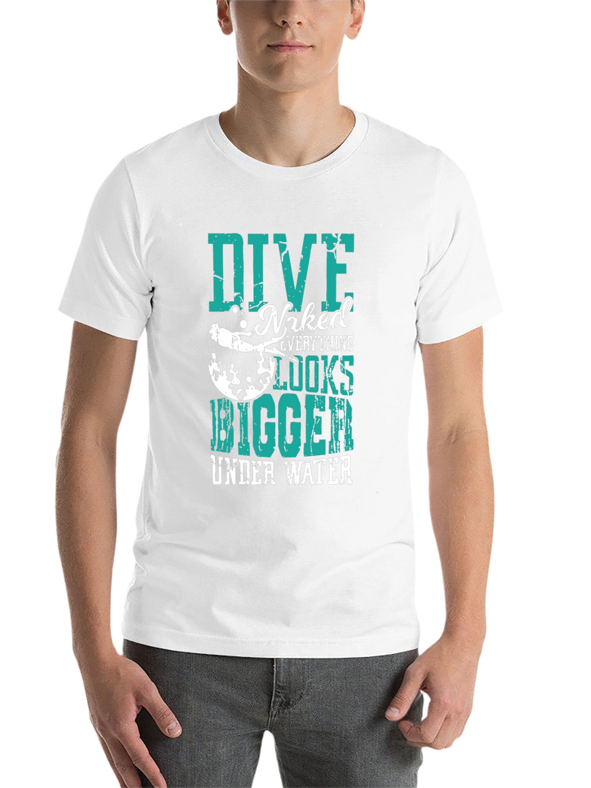 Dive Naked Everything Looks Bigger T-Shirt