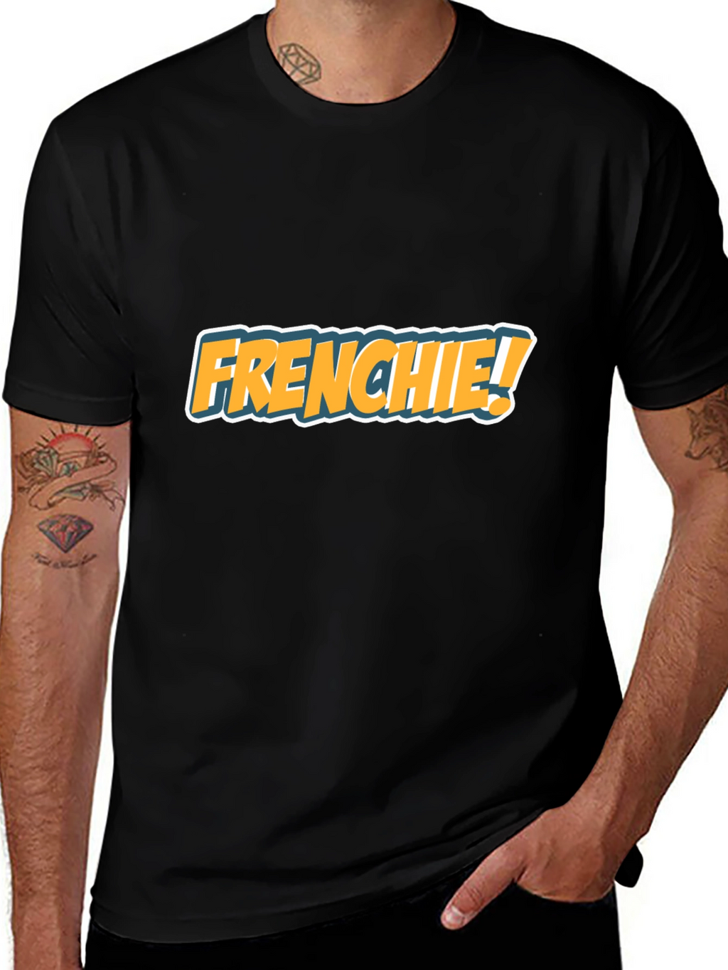 Frenchie! Graphic Print T-Shirt - Casual Menswear