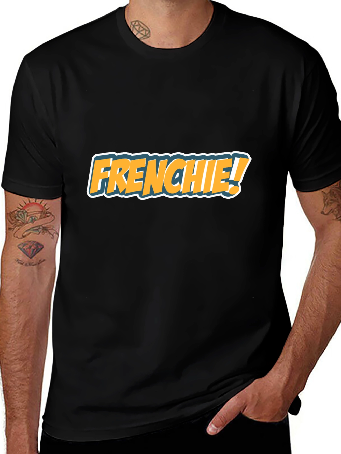 Frenchie! Graphic Print T-Shirt - Casual Menswear
