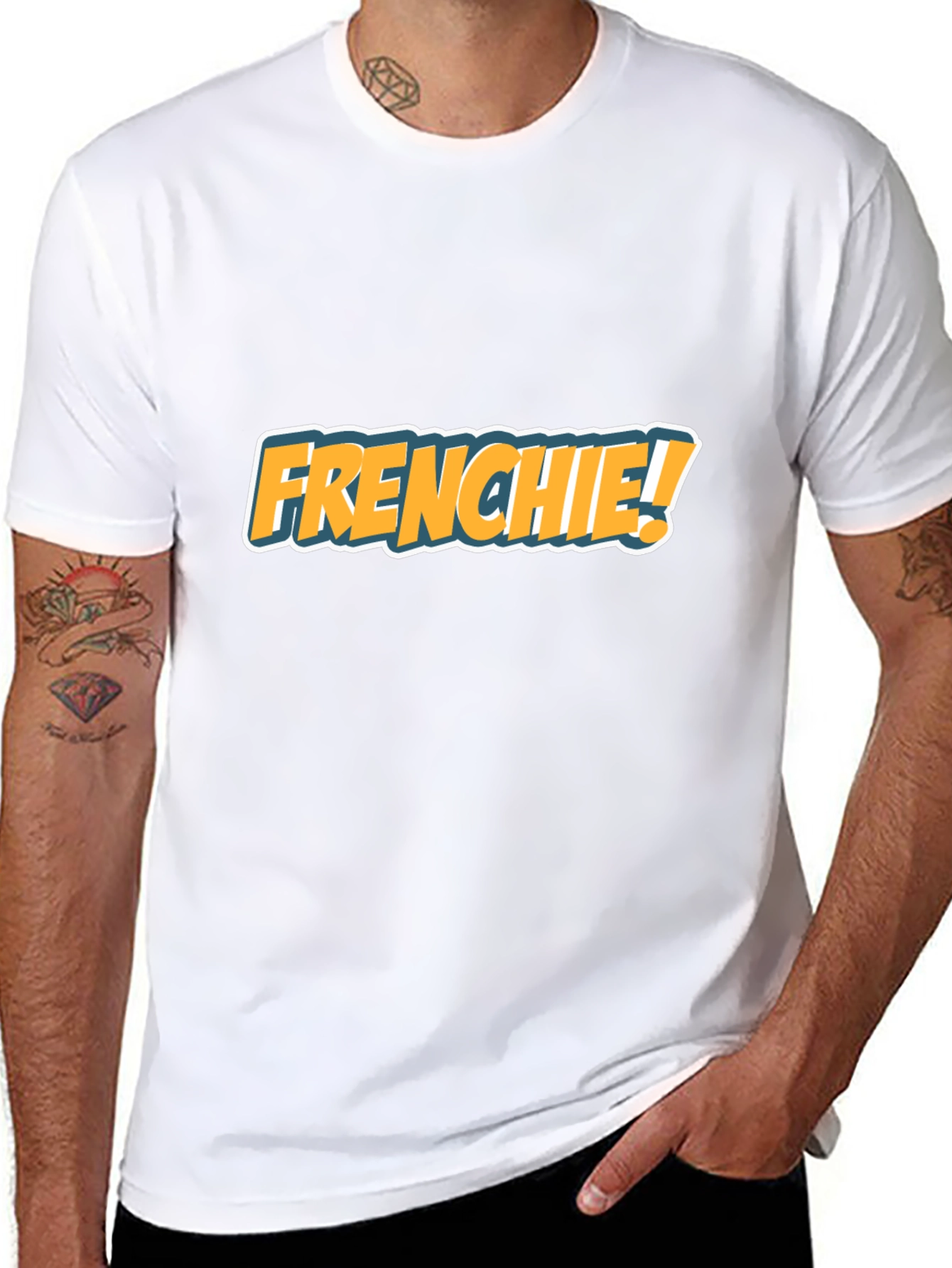 Frenchie! Graphic Print T-Shirt - Casual Menswear