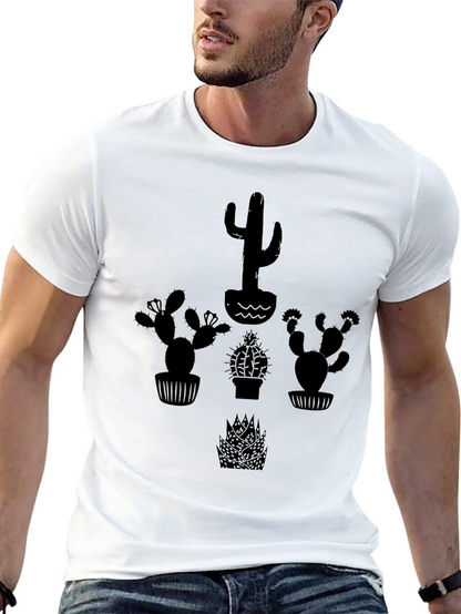 Cactus Graphic Black T-Shirt