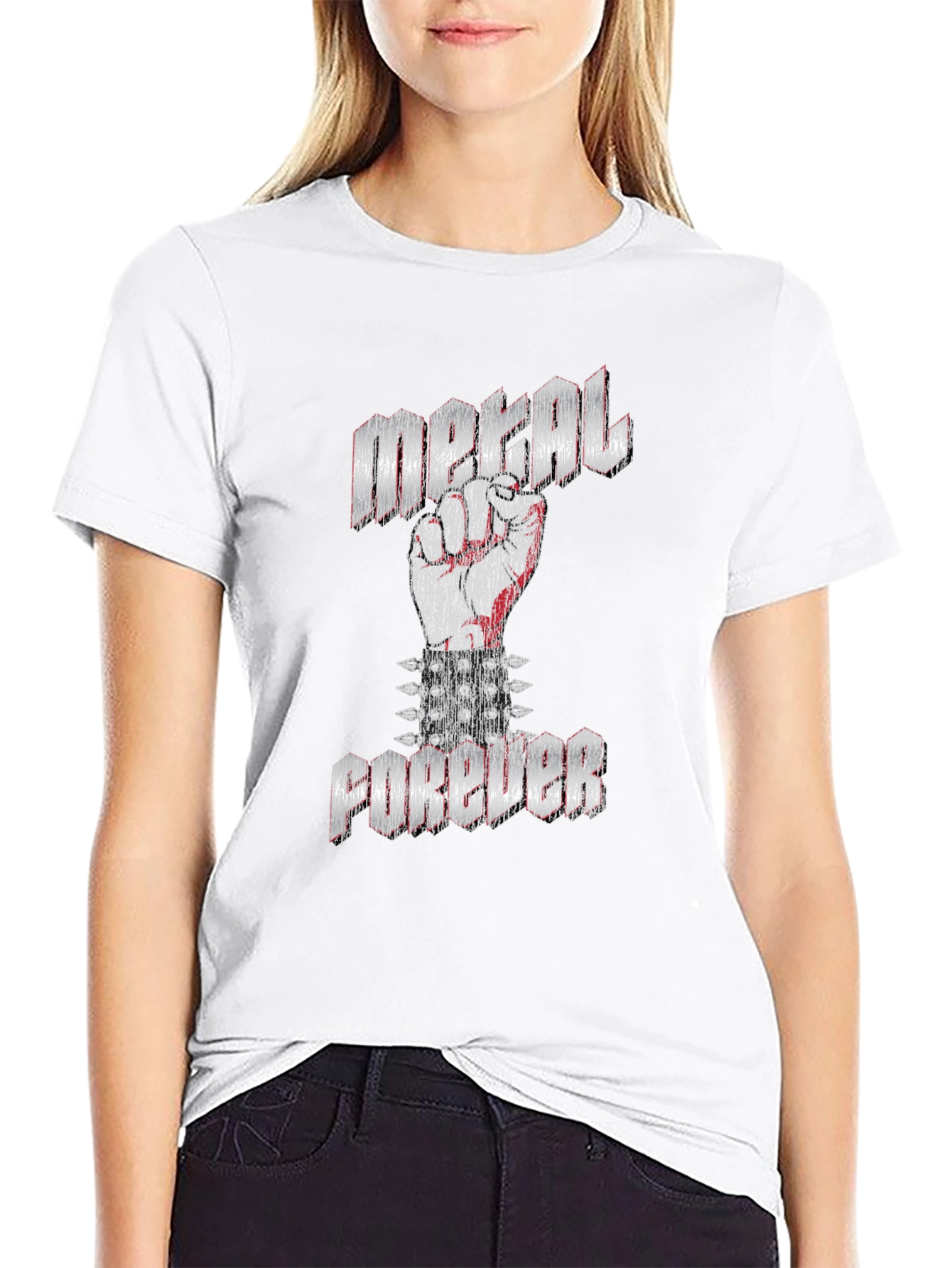 Metal Forever Black Graphic T-Shirt