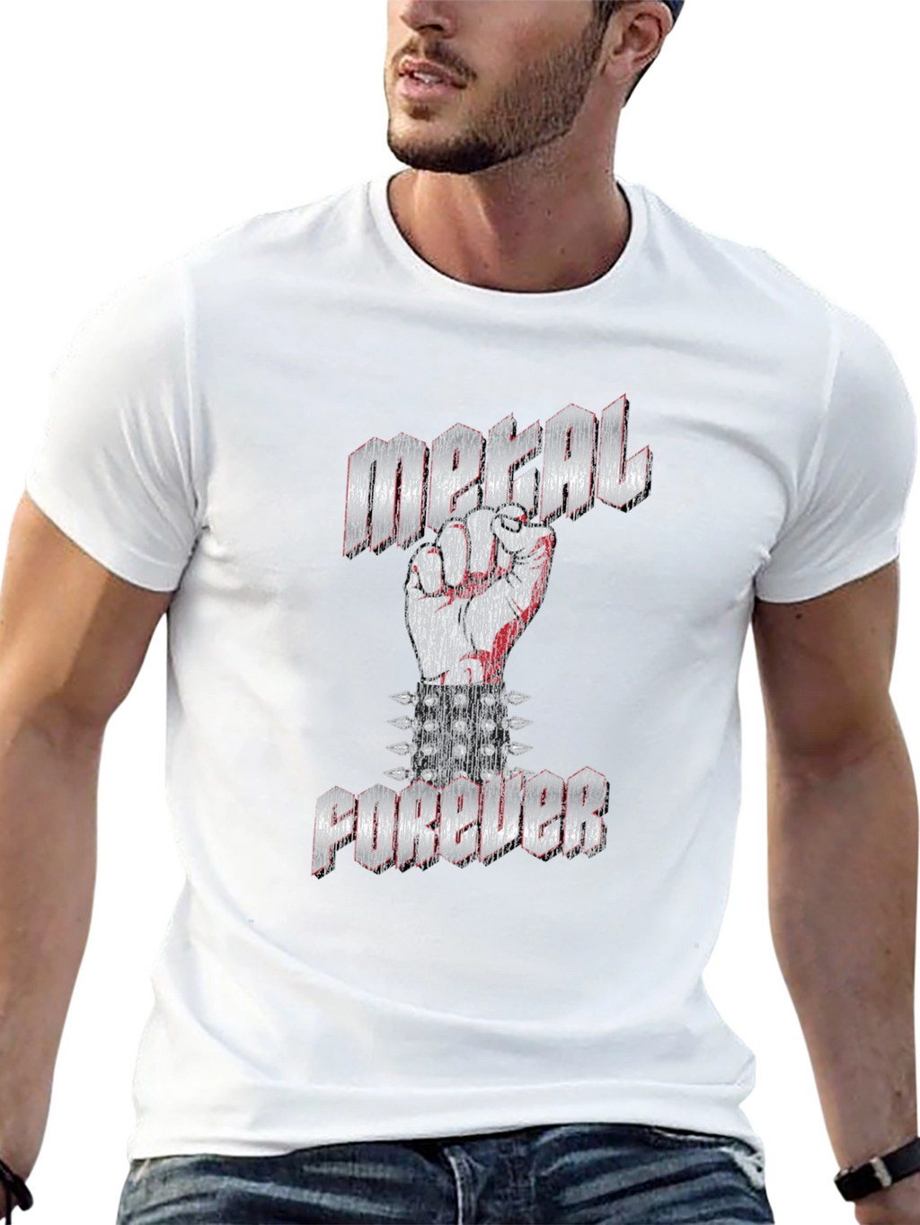 Metal Forever Black Graphic T-Shirt
