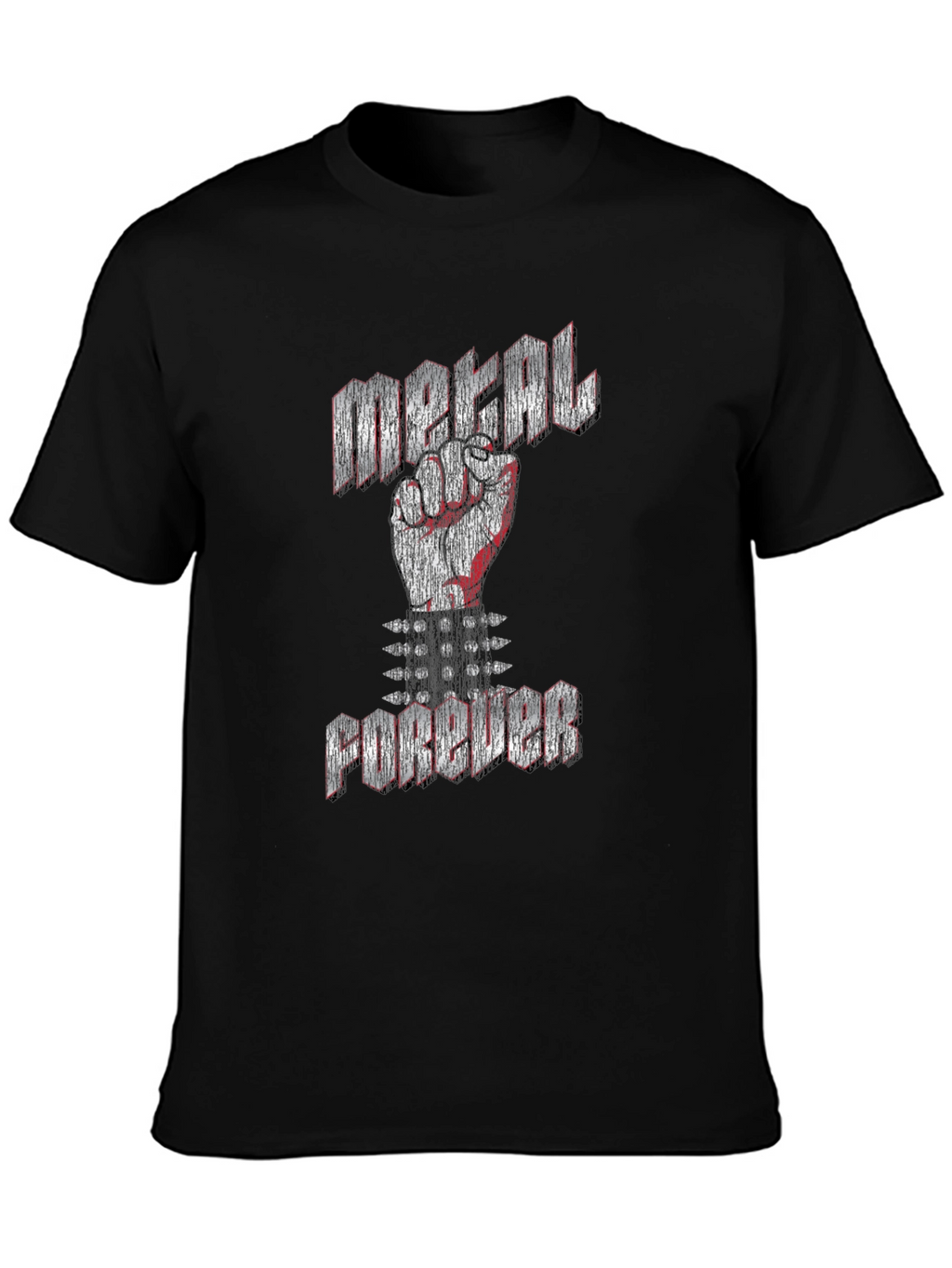 Metal Forever Black Graphic T-Shirt