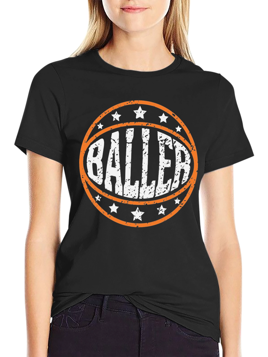 Baller Graphic Tee - Basketball Player T-Shirt