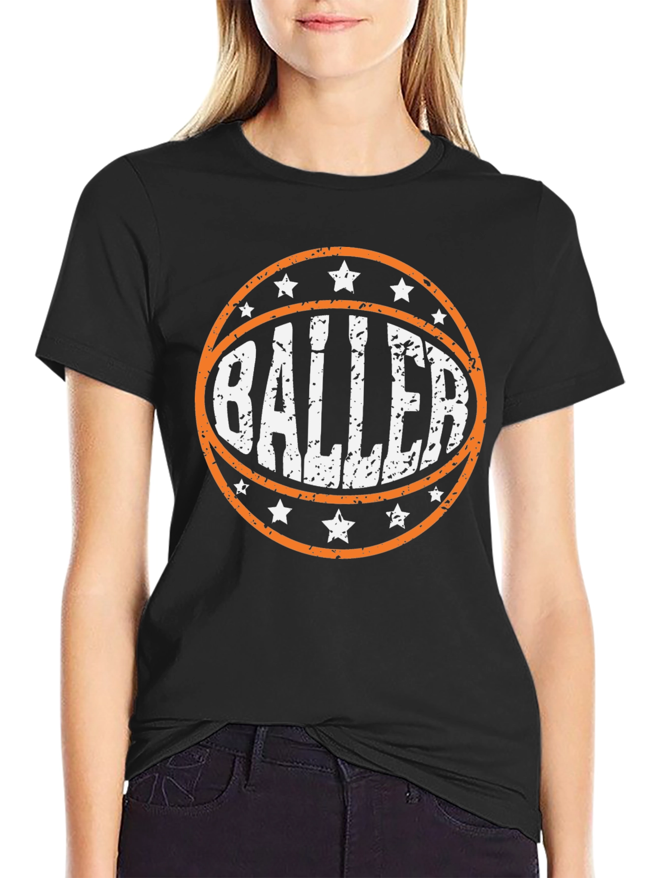 Baller Graphic Tee - Basketball Player T-Shirt