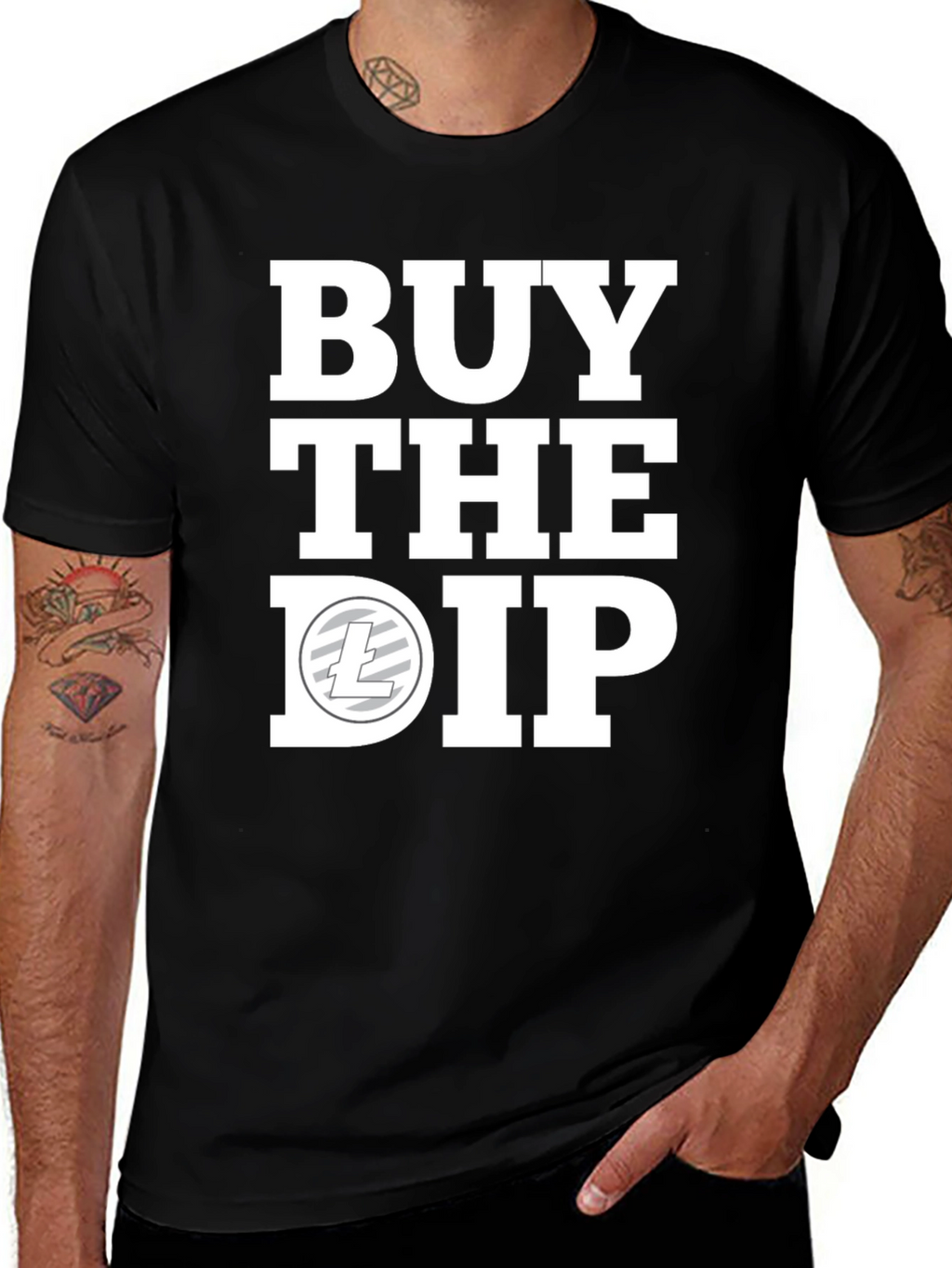 Buy the Dip Crypto T-Shirt - Black