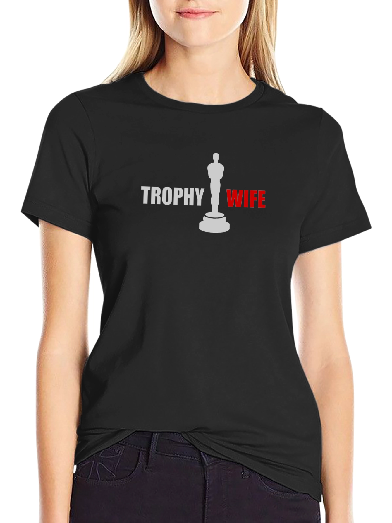 Trophy Wife Graphic Tee - Black Novelty T-Shirt