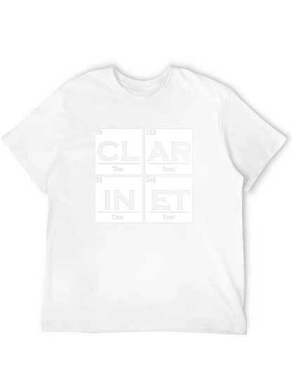 Periodic Table Clarinet Black T-Shirt