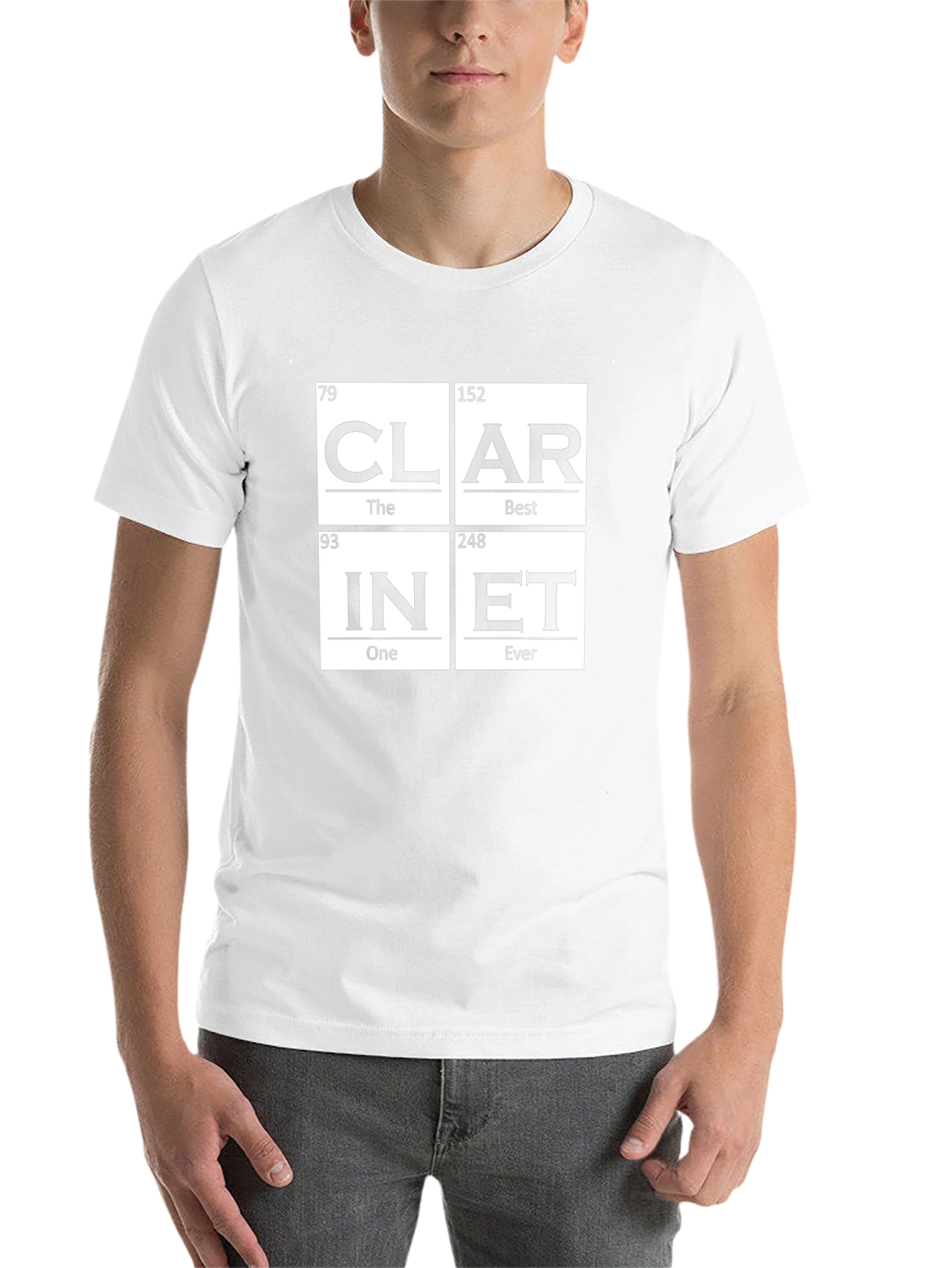 Periodic Table Clarinet Black T-Shirt