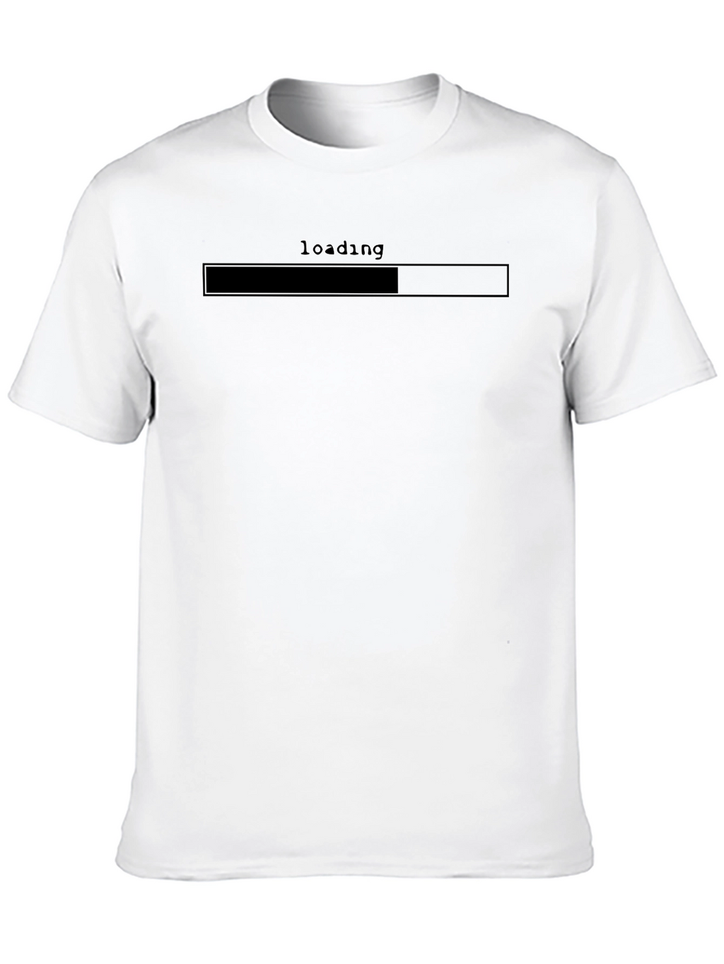Loading Bar Black T-Shirt | Casual Gamer Tee
