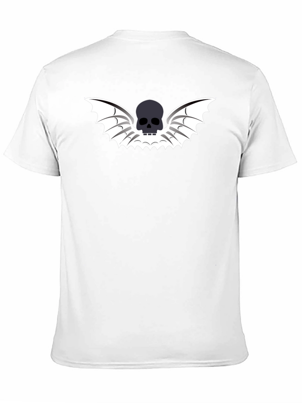 Skull Wings Graphic Tee - Mens Black T-Shirt