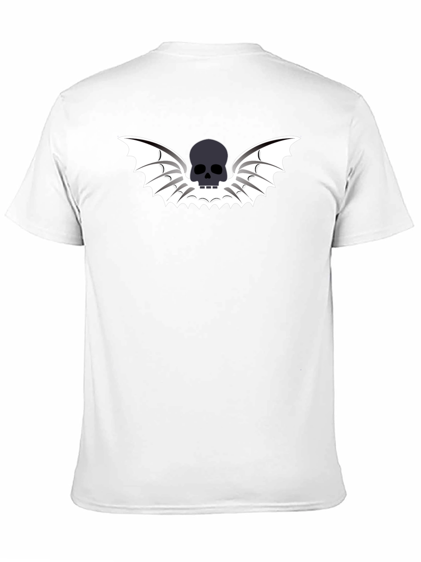 Skull Wings Graphic Tee - Mens Black T-Shirt