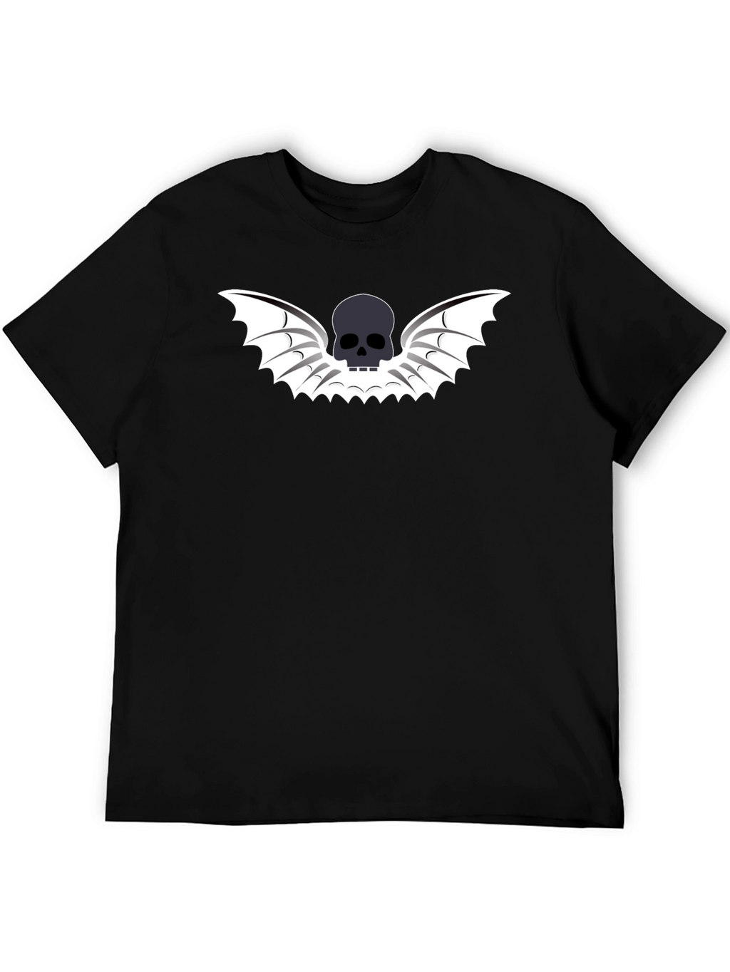 Skull Wings Graphic Tee - Mens Black T-Shirt