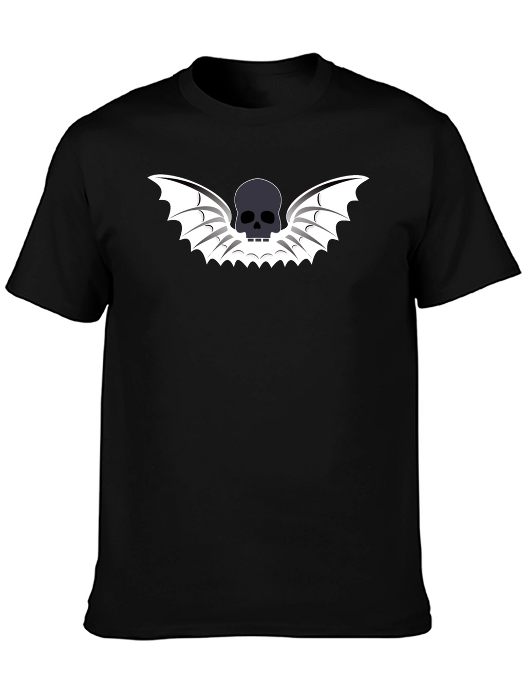 Skull Wings Graphic Tee - Mens Black T-Shirt