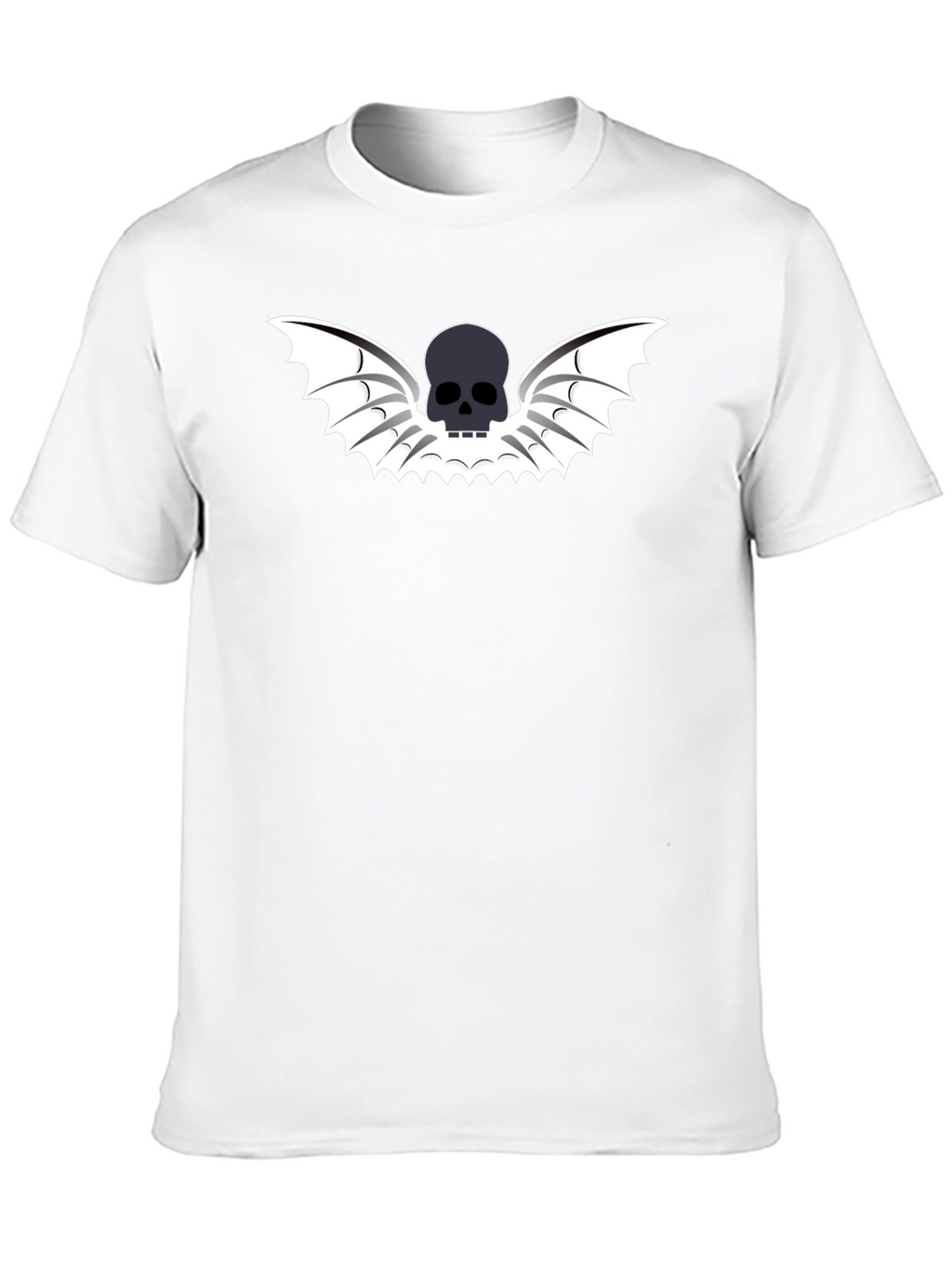 Skull Wings Graphic Tee - Mens Black T-Shirt