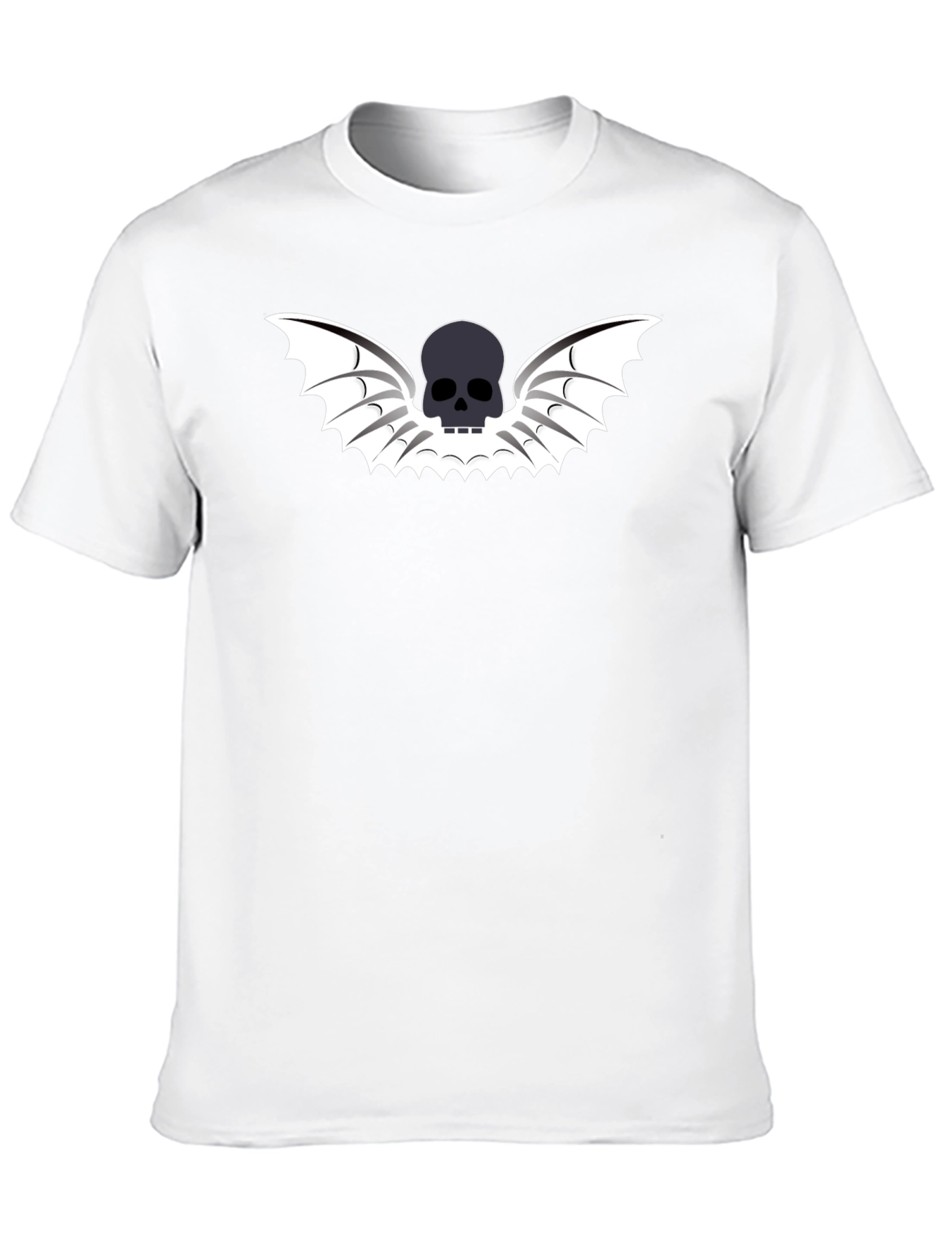 Skull Wings Graphic Tee - Mens Black T-Shirt