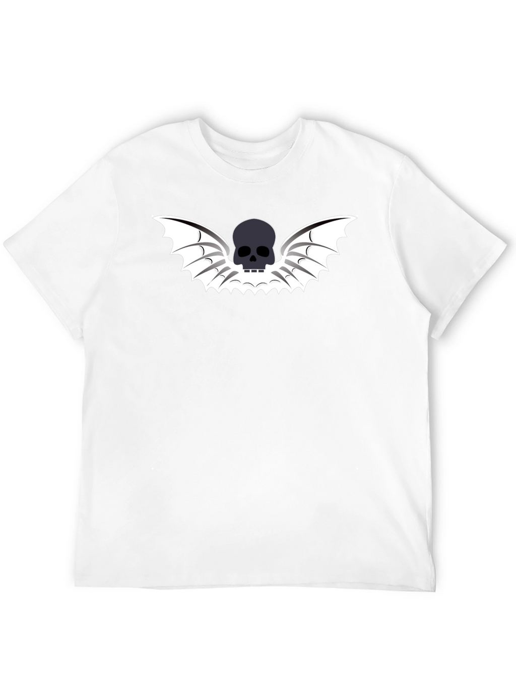 Skull Wings Graphic Tee - Mens Black T-Shirt