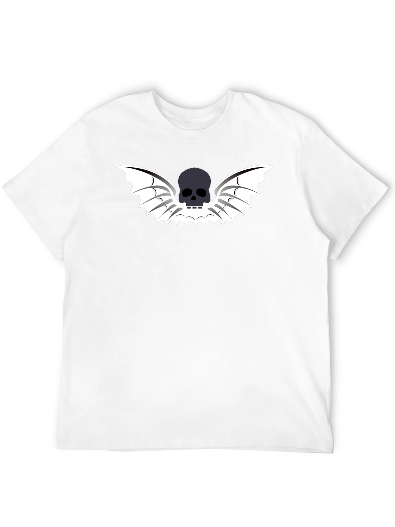 Skull Wings Graphic Tee - Mens Black T-Shirt