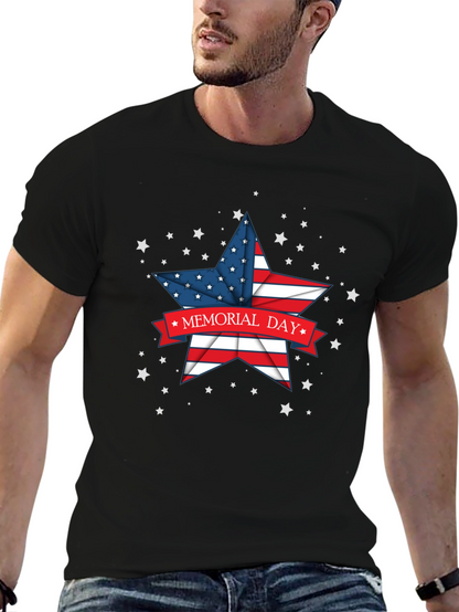 Memorial Day Star Graphic T-Shirt