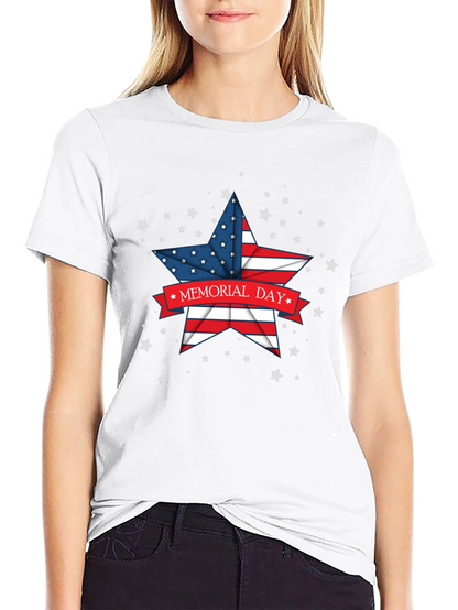 Memorial Day Star Graphic T-Shirt