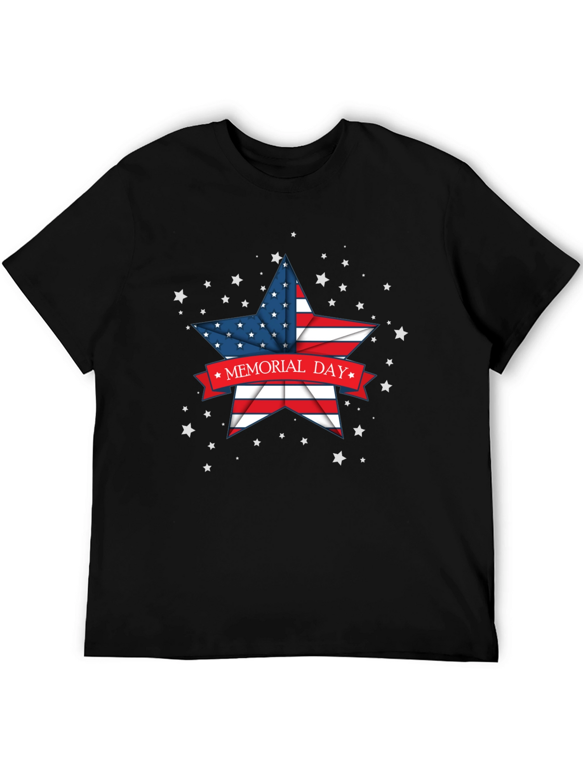 Memorial Day Star Graphic T-Shirt