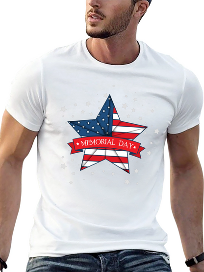 Memorial Day Star Graphic T-Shirt