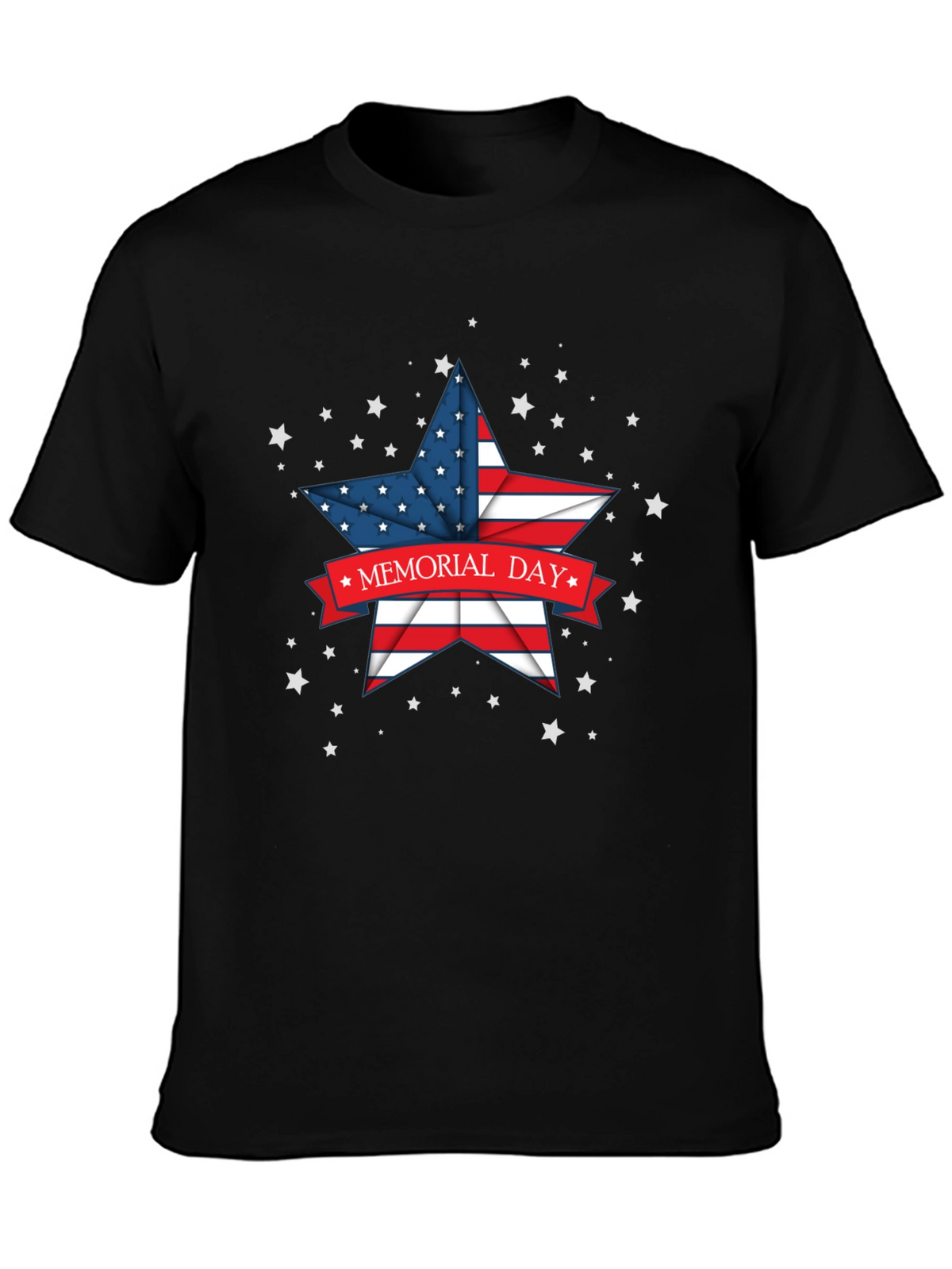 Memorial Day Star Graphic T-Shirt