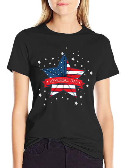Memorial Day Star Graphic T-Shirt