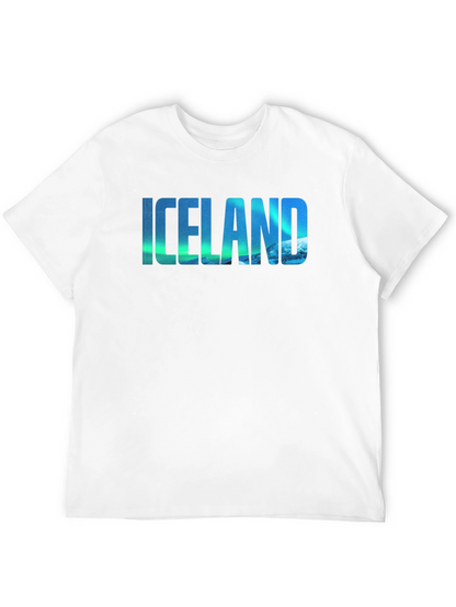 Icelandic Aurora Graphic Tee - Mens Black T-Shirt