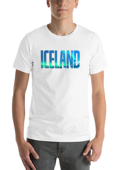 Icelandic Aurora Graphic Tee - Mens Black T-Shirt