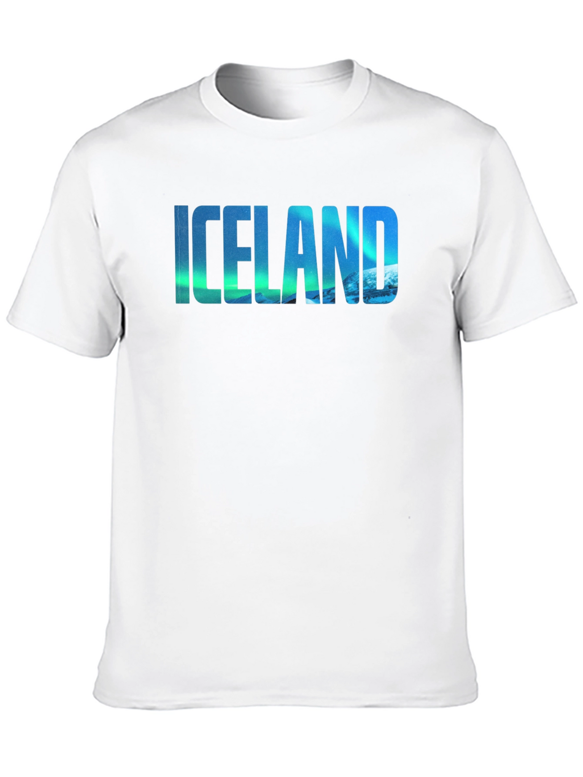 Icelandic Aurora Graphic Tee - Mens Black T-Shirt