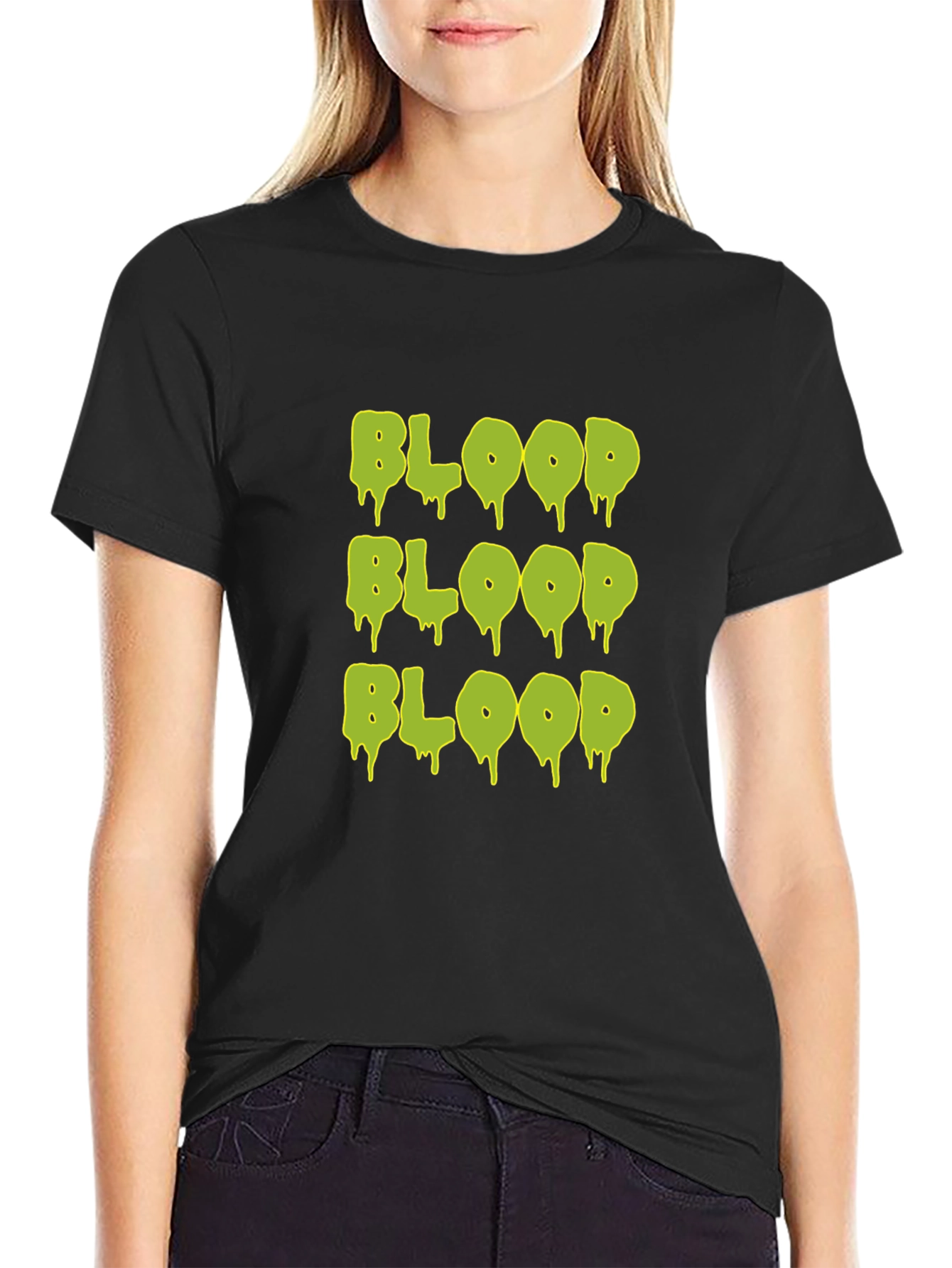 Glow Blood Graphic T-Shirt - Mens Black Tee