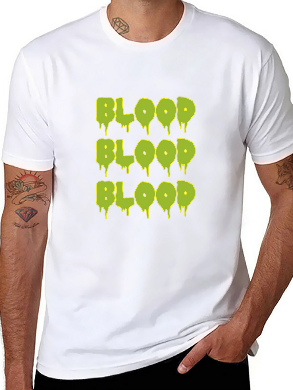 Glow Blood Graphic T-Shirt - Mens Black Tee