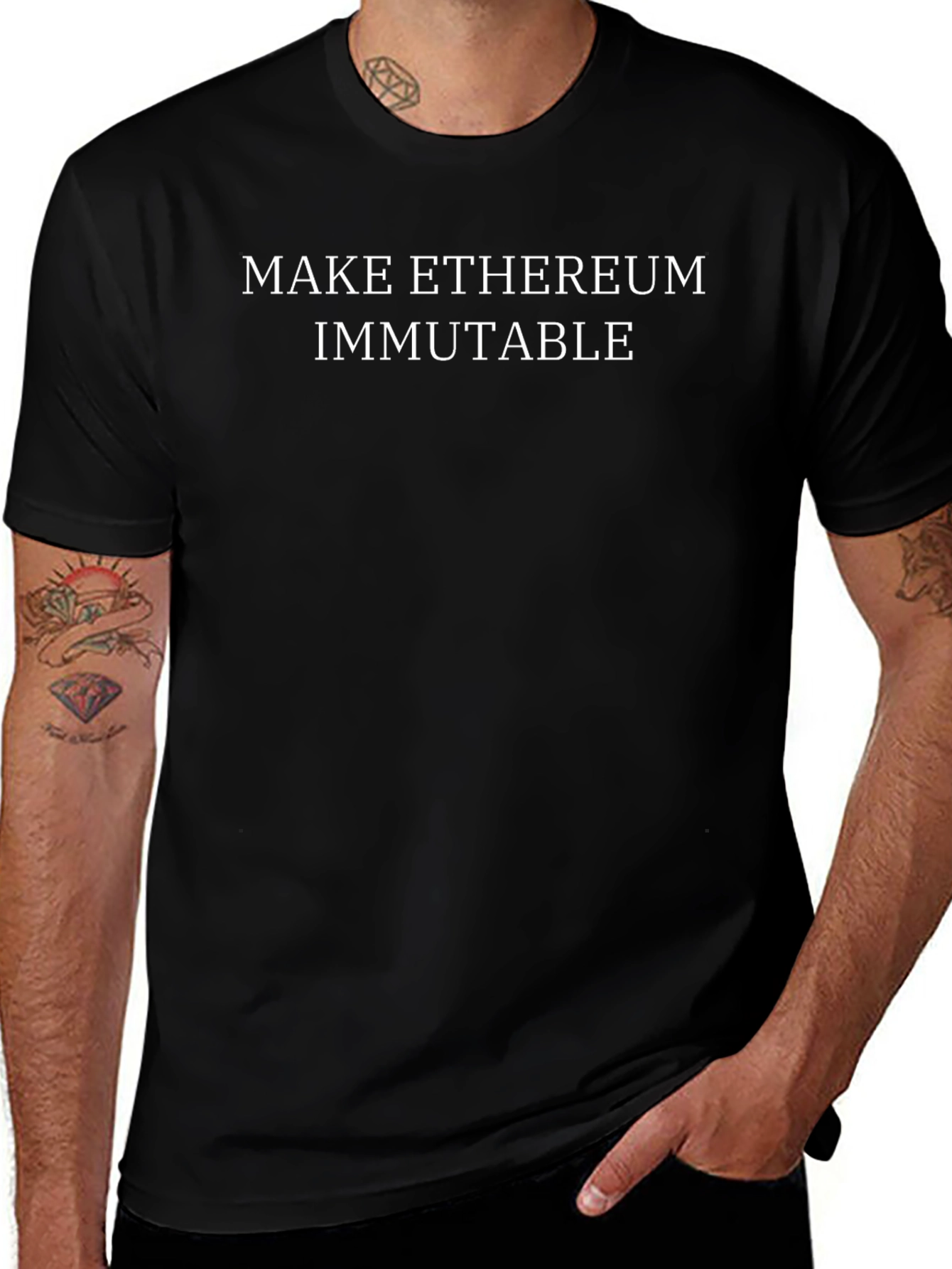 Make Ethereum Immutable Black T-Shirt