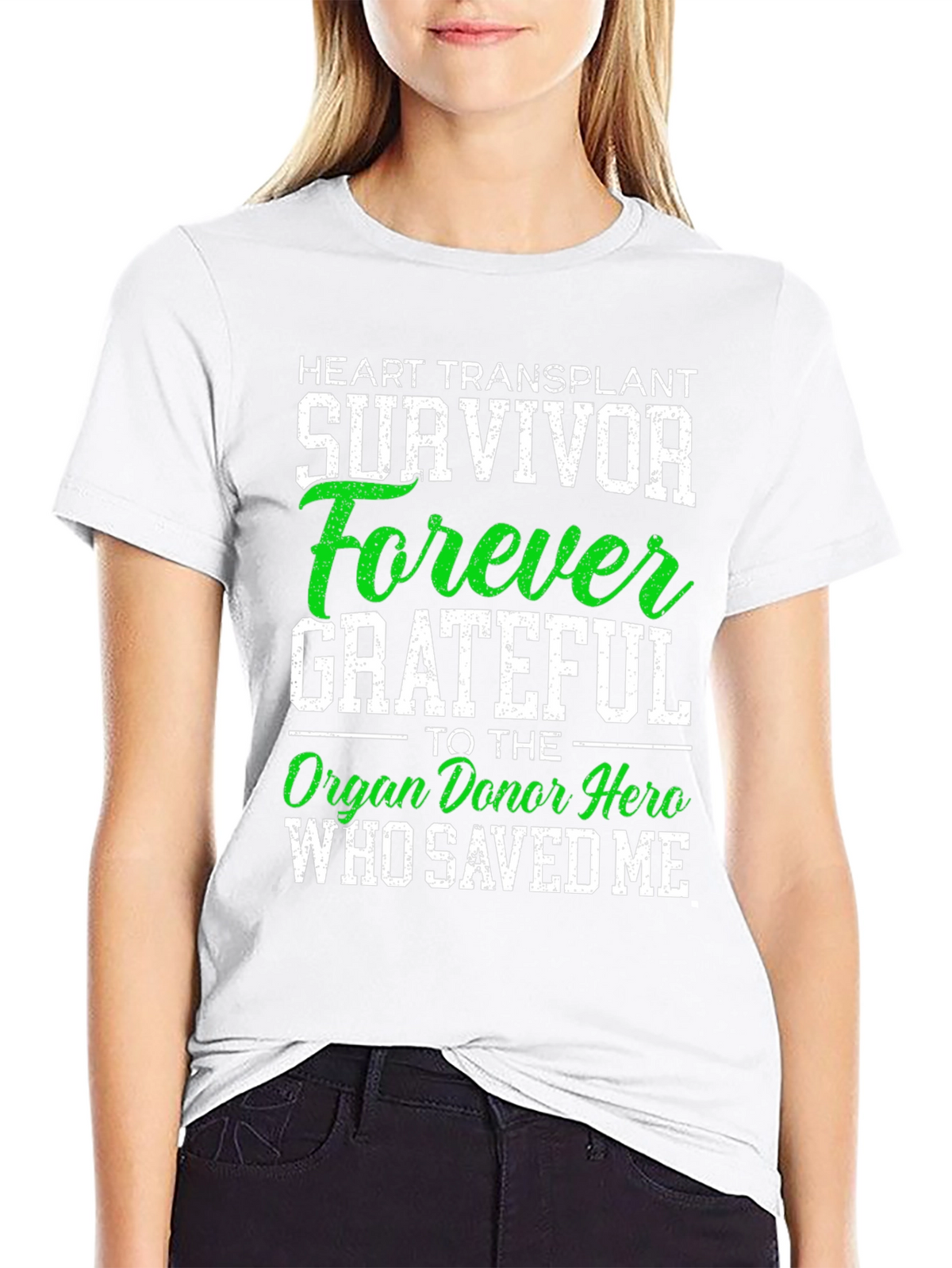 Heart Transplant Survivor Forever Grateful T-Shirt