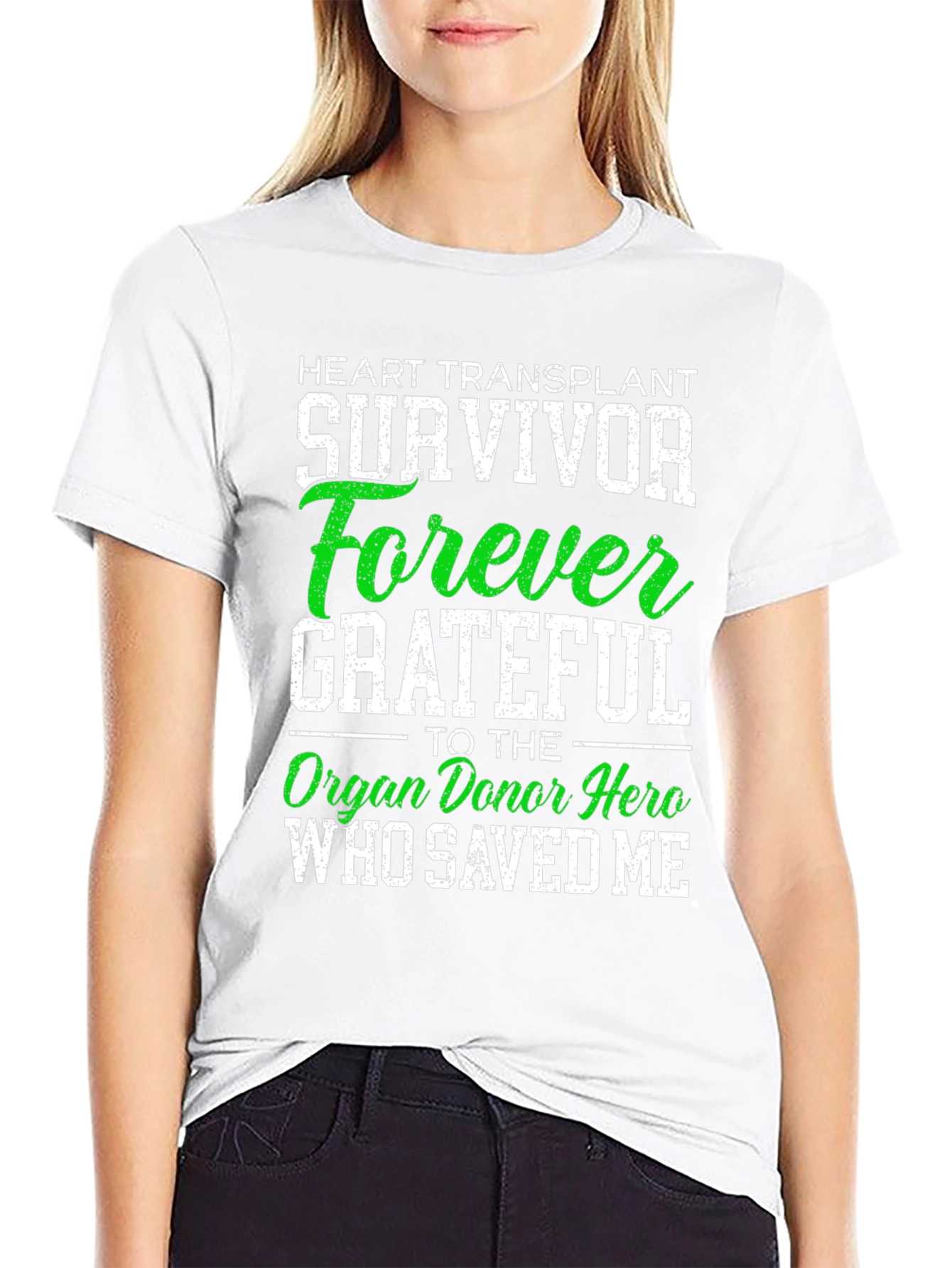 Heart Transplant Survivor Forever Grateful T-Shirt